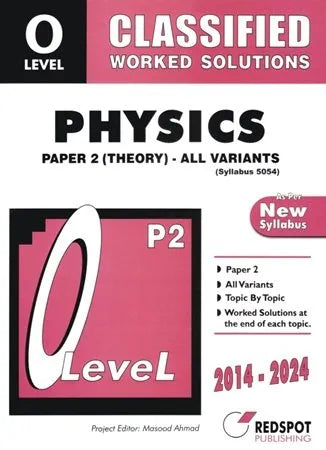 Redspot O Level Physics Classified Paper 2 2025 Edition