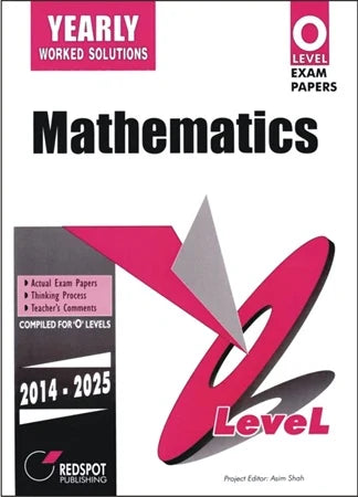 Redspot O Level Mathematics Yearly with Worked Solutions 2026 Edition