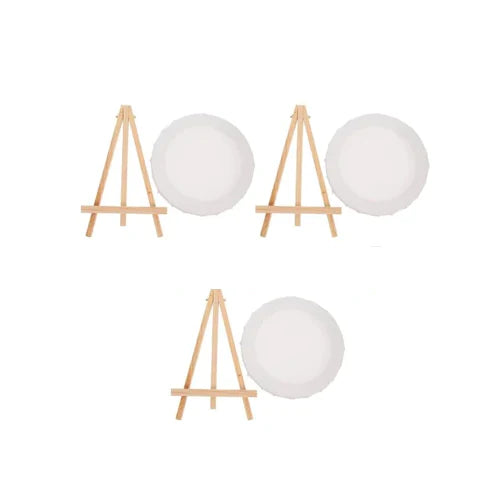 Round Canvas With Stand 4 Inch