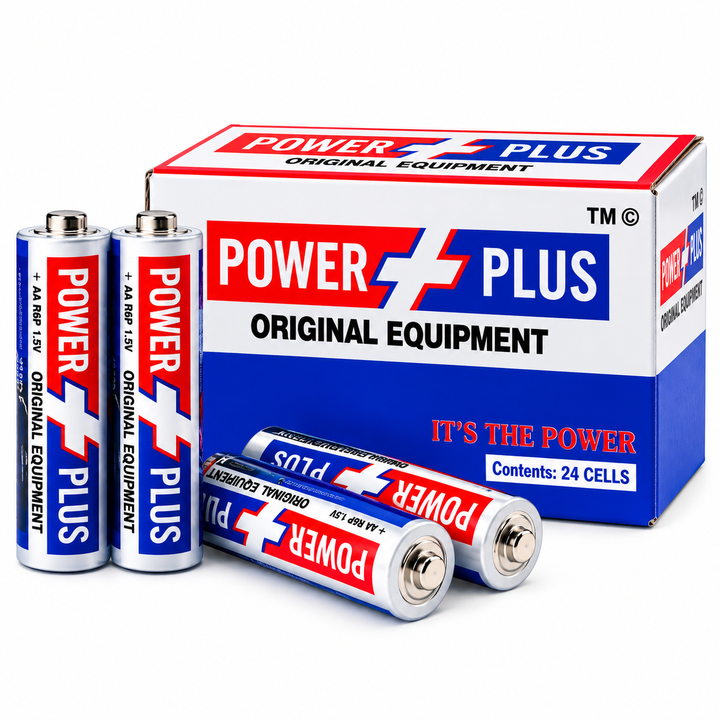 Original Power Plus Heavy Duty Cells AA Size 1.5V Battery Cell for All Type of Remotes [ Large Size ] [ Moota Cell ]