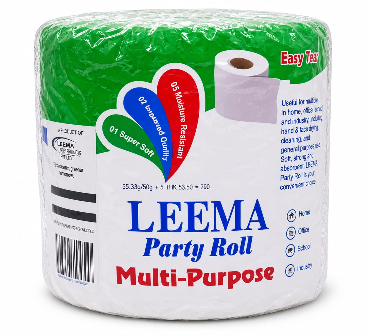 Leema Party Roll | Tissue Roll Large Size | Tissue Paper | Soft Tissue Rolls | Tissue roll for Household