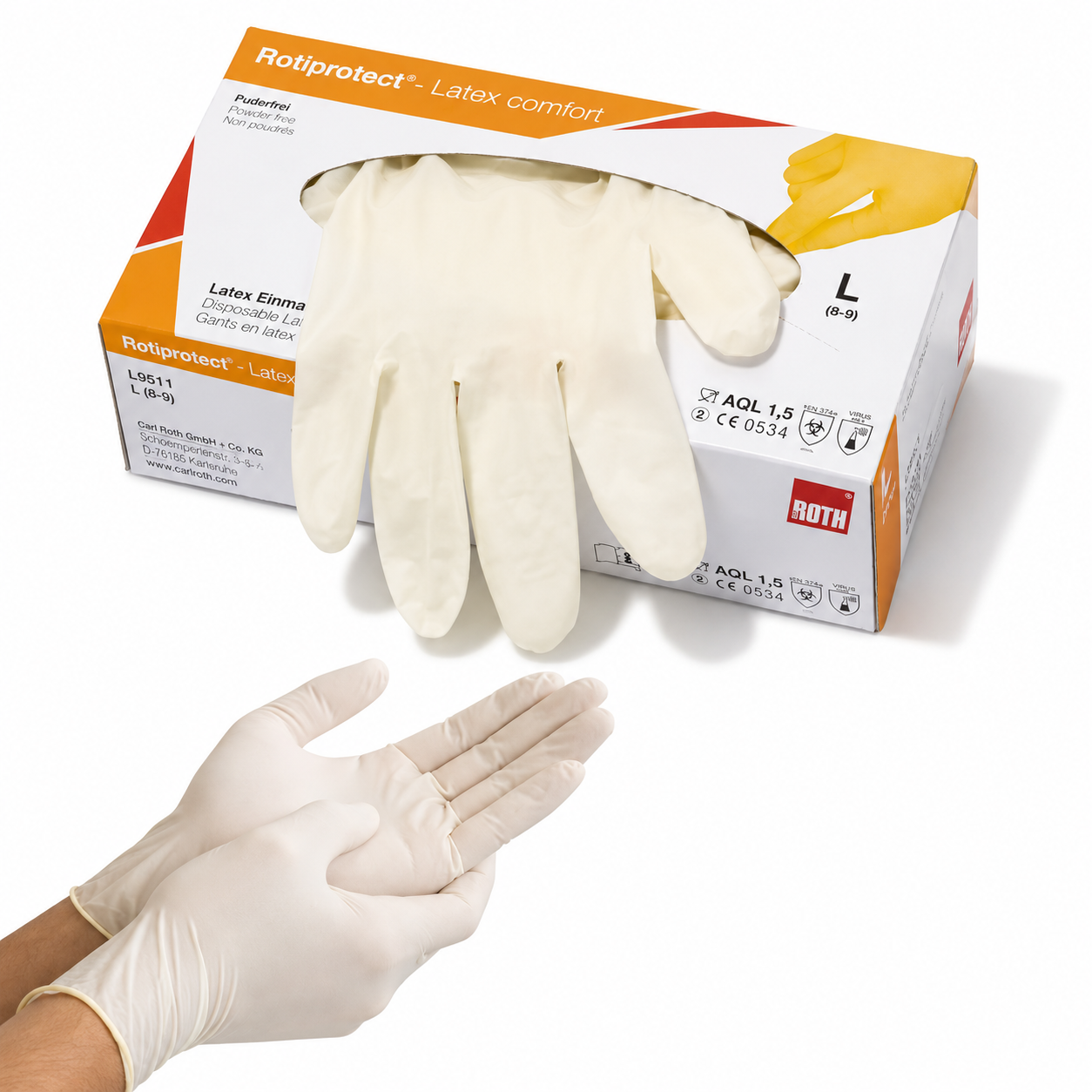Plastic Surgical Disposable Rubber Hand Gloves