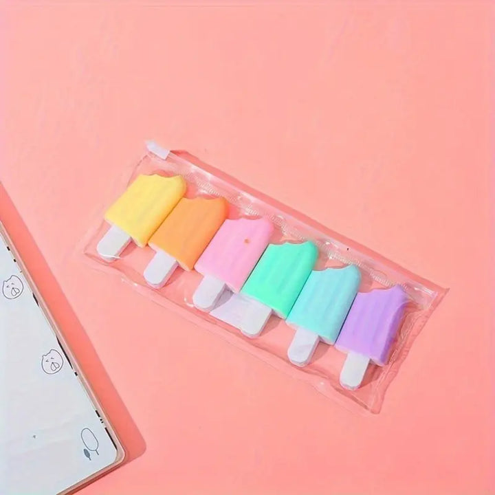 Ice Cream Stick Popsicle Shape Highlighters