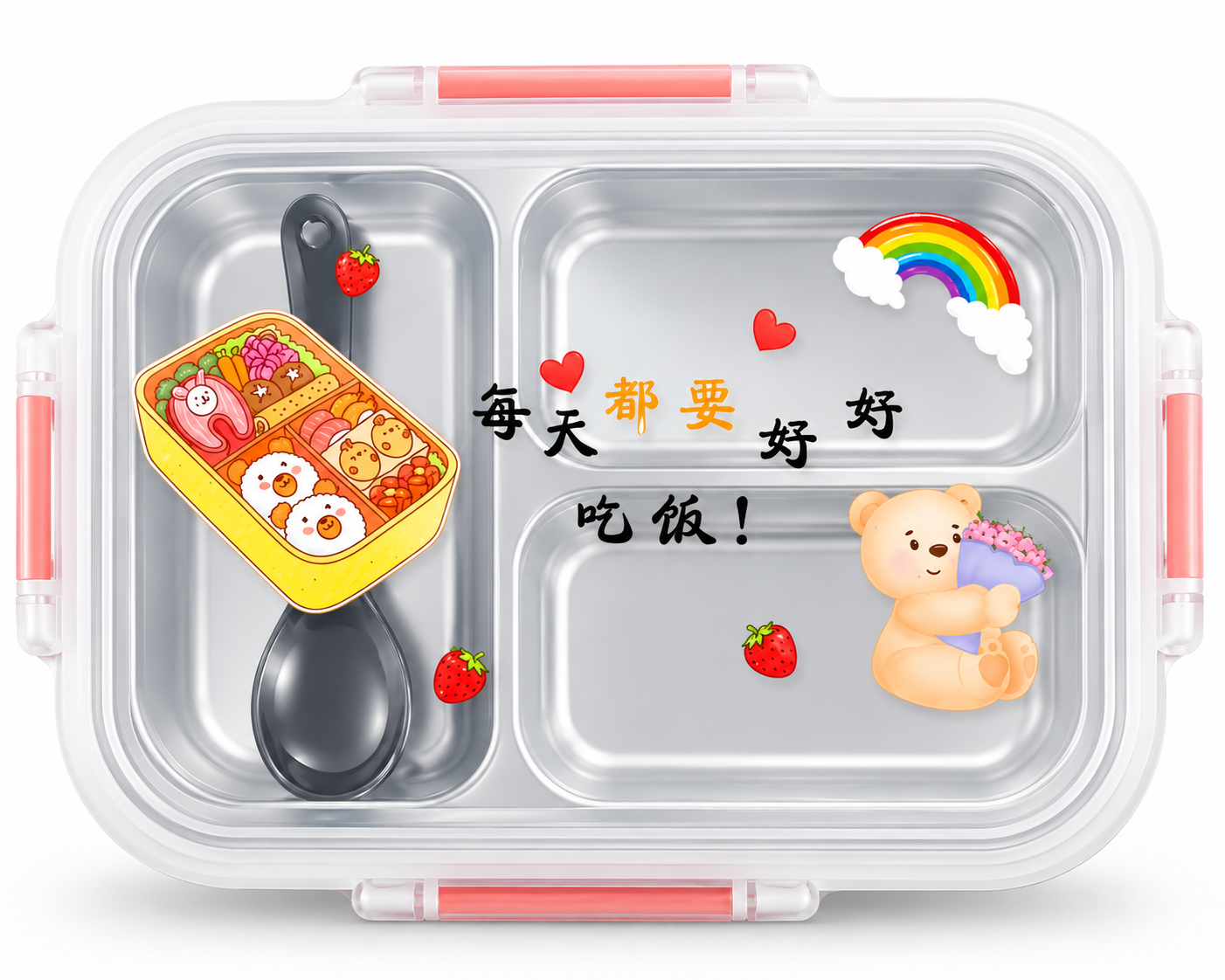 MATLE LUNCH BOX [ 3 PARTS ] [ NO 1004 ]