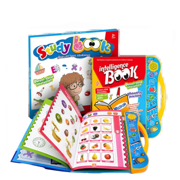 Intelligence Book | Intellectual Learning Study eBook for Kids with Electronic Sound Teaching Learning Toys E-Book for Kids English Study eBook for Kids