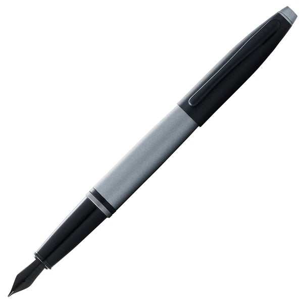Cross AT0116-26 FP Grey Barrel Black Cap Fountain pen
