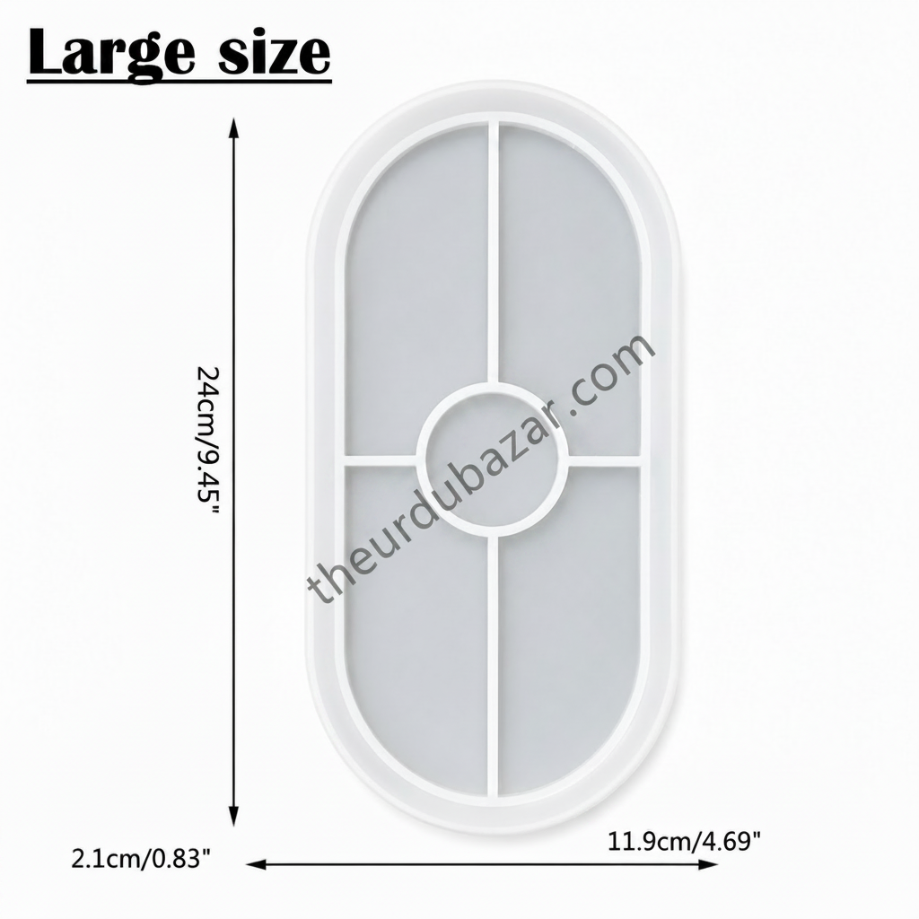 Oval Trinket Tray Silicone Mold For Plaster of Paris, Resin & DIY Crafts