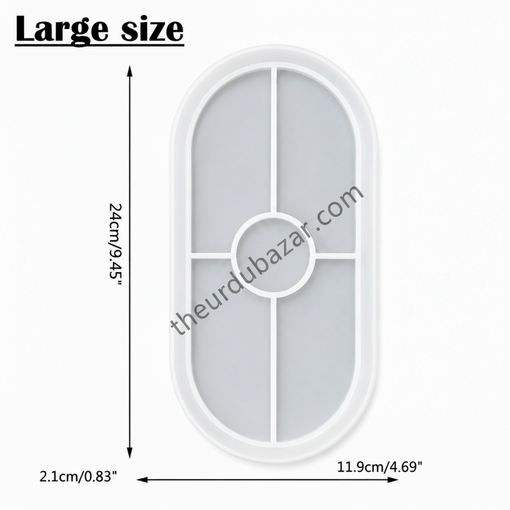 Oval Trinket Tray Silicone Mold For Plaster of Paris, Resin & DIY Crafts