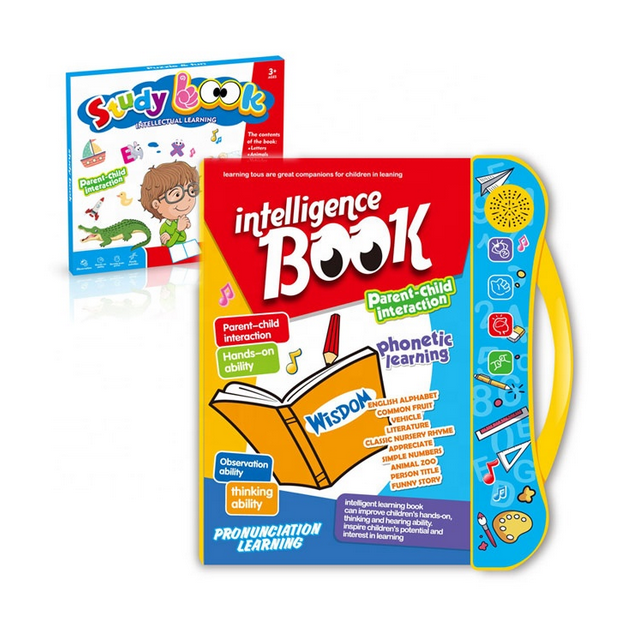 Intelligence Book | Intellectual Learning Study eBook for Kids with Electronic Sound Teaching Learning Toys E-Book for Kids English Study eBook for Kids