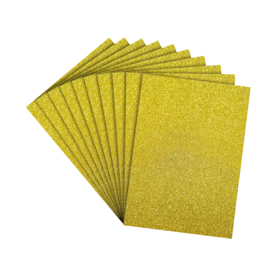 GLITTER FOAMING SHEET [ YELLOW ]