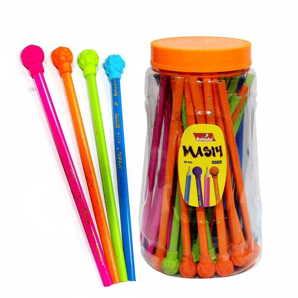 BAHADUR MASTI PENCIL WITH ERASER NO. 5005