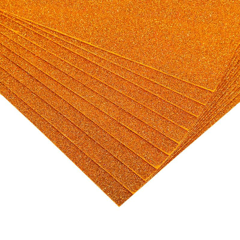 GLITTER FOAMING SHEET [ ORANGE ]