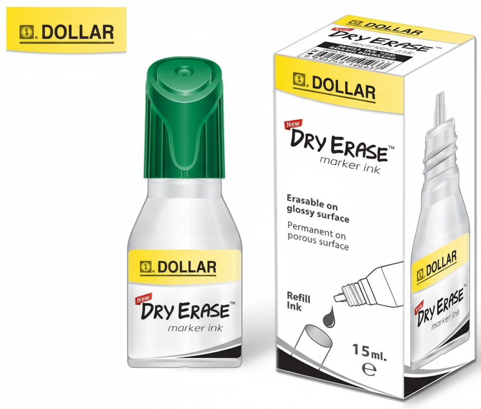 DOLLAR DRY ERASE MARKER INK 15ML