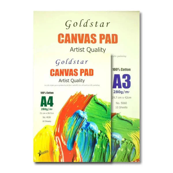 Gold Star Canvas Pad