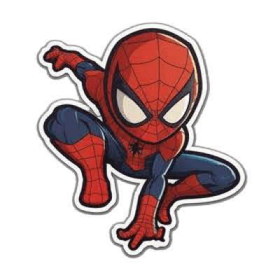 Spiderman Sticker /  Emoji Sticker / SpiderMan Characters on Stickers