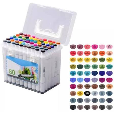 Imported Twin Alcohol Double side Marker Colour