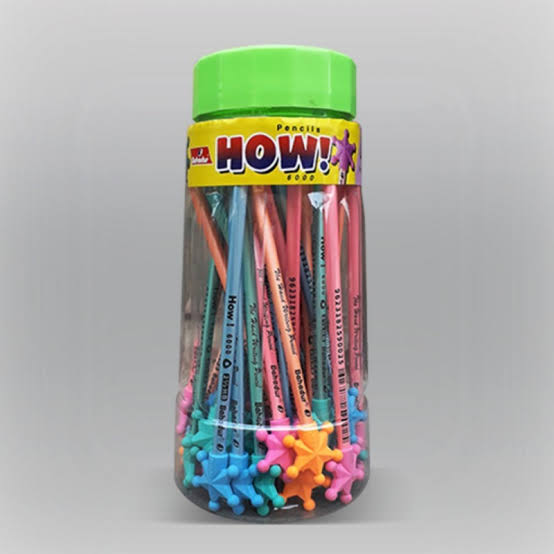 BAHADUR HOW TRICA PENCIL WITH BIG STAR ERASER