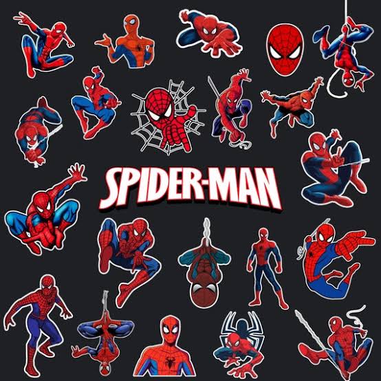 Spiderman Sticker /  Emoji Sticker / SpiderMan Characters on Stickers