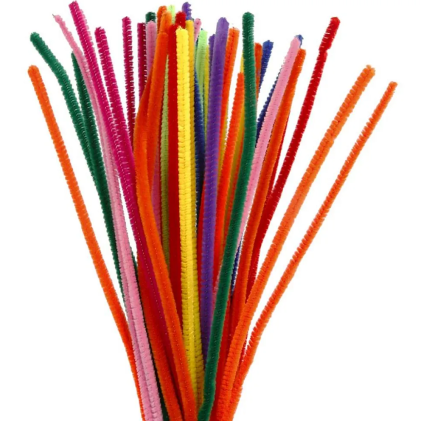 Pipe Cleaner velvet Sticks | Pack of 100 Pcs