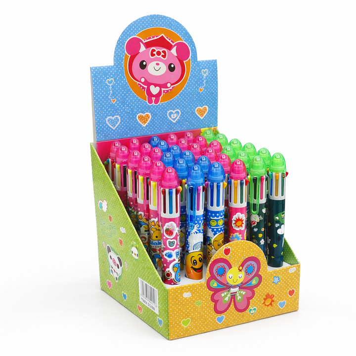 FANCY BALL PEN 10 COLOUR [ 10 IN 1 ]