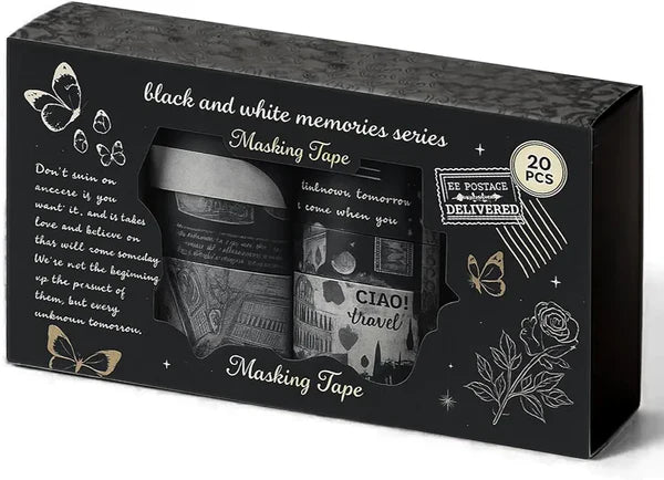 Black and white memories series washi tape (JD2622E)