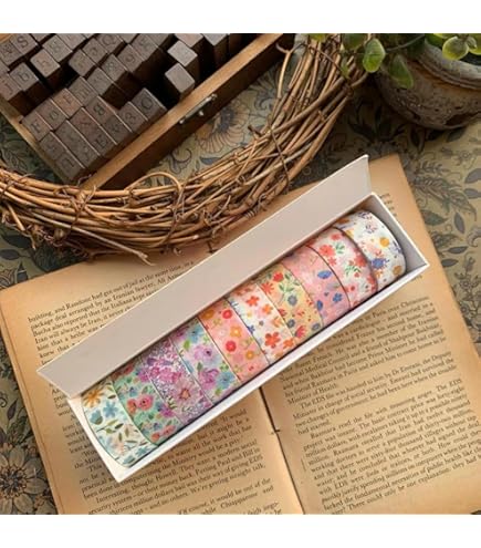 Floral Washi Tape size 15mm (HZ3015)