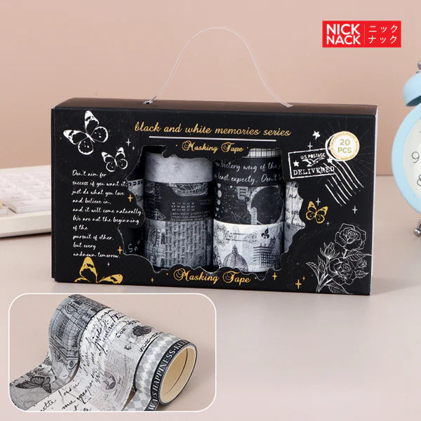 Black and white memories series washi tape (JD2622E)