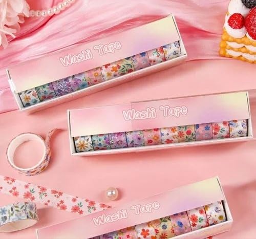 Floral Washi Tape size 15mm (HZ3015)