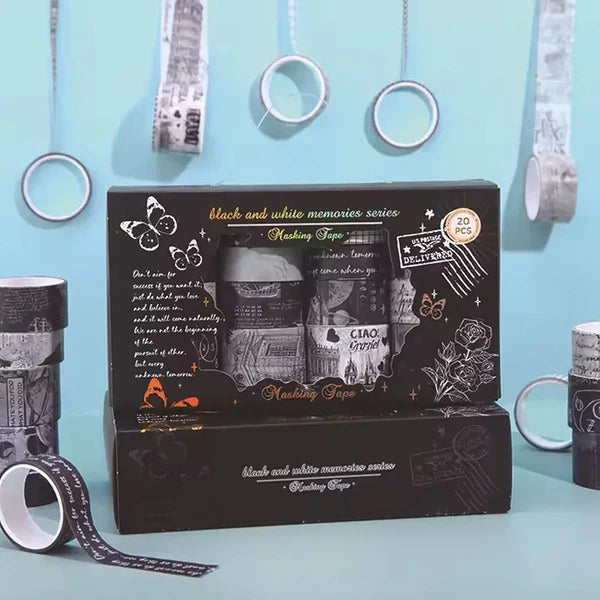 Black and white memories series washi tape (JD2622E)