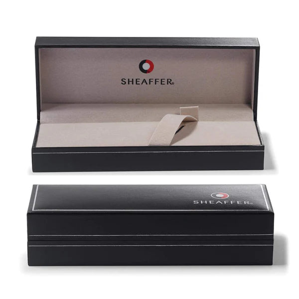 Sheaffer Sh100 Black Lacquer/Chrome Plate Fountain Pen 9338