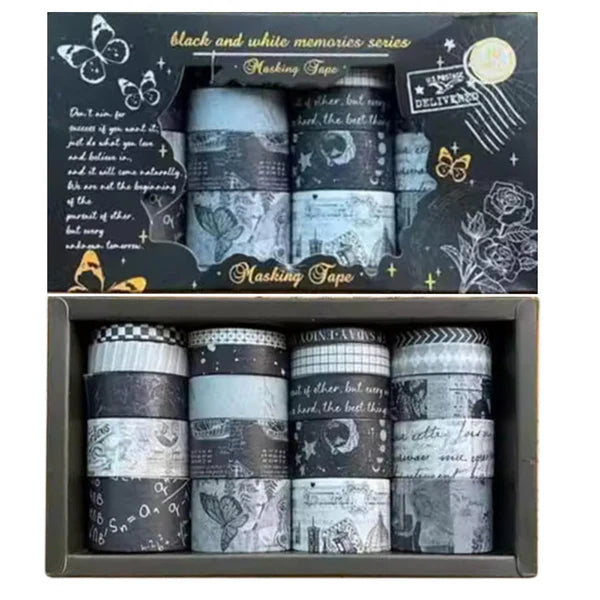 Black and white memories series washi tape (JD2622E)