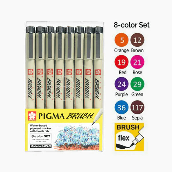 Sakura Pigma Brush Color